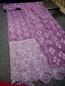 Purple dupatta (stole)