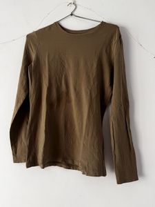 Olive Full Sleeve Tshirt Stretchable