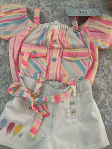 Striped Button-Up Top