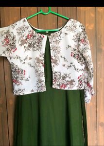 Women Dress With Attached Jacket
