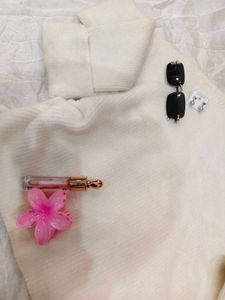 Cozy White Turtleneck Sweater