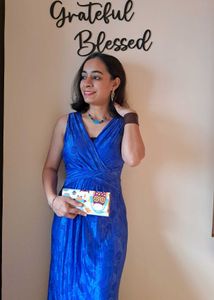 Blue Maxi Dress Party dres