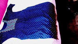 Embroidered Blue Kurta