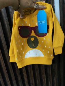 Cute Bear Print Sweatshirt