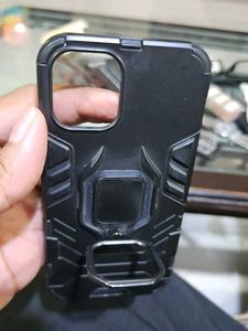 Black Phone Ring Case Cover For Iphone 12 Mini