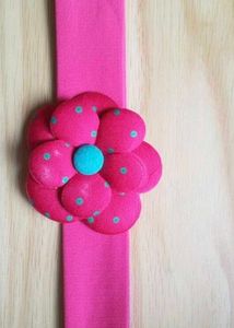 Pink Flower Hair Accessories Set