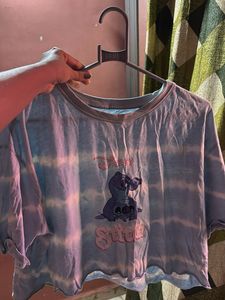 Disney Stitch Tie-Dye Crop Top