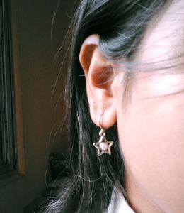 star pearl hoop