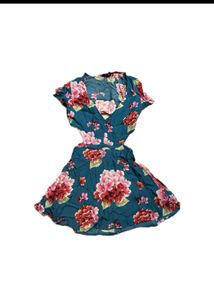 Floral Cutout Mini Dress