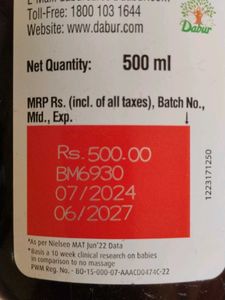 Dabur Lal Tail 500ml