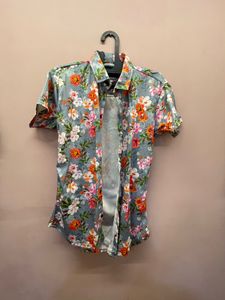 Flower Print Shirt For Boys