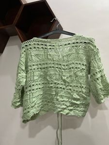 Crochet Knit Top