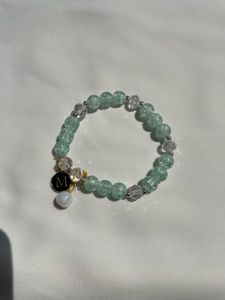 Strechible Stone Alphabet Bracelet