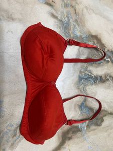 Red Padded Bra