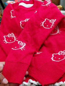Hello Kitty Red Sweater