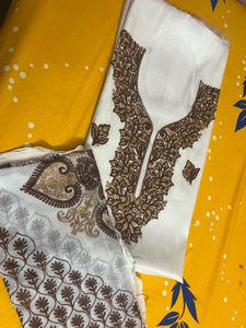 Unstitched Kashmiri Embroidered Salwar Kameez