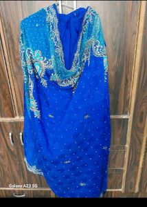 Elegant Blue Saree