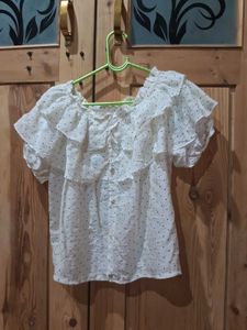 Ruffled Off-Shoulder Top