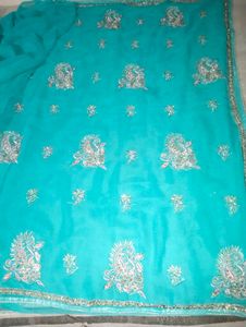 Ethnic Blue Saaree