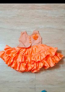 Buy 1 Get One Free-Peach Tulle Party Dre
