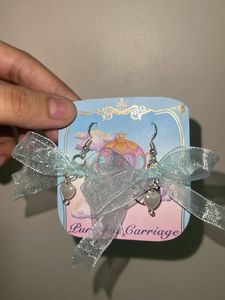 Heart Ribbon Earrings