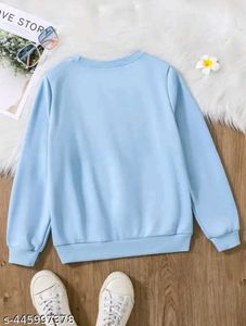 Women Cute Daisy Embroidered Sweatshirt