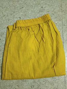 Yellow Chevron Kurta Set
