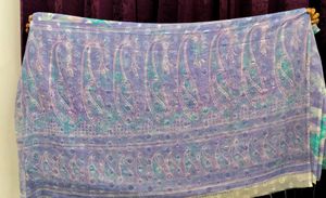 Lavender Georgette Saree