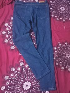 DNMX Men Size 34 Blue Denim Cotton Straight Skinny