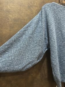 Stylish Blue Knit Sweater xxl