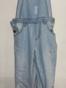 overalls Ajio denim light wash