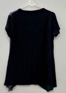 Black Colorblock Top