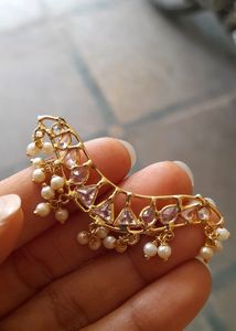 Polki White Stone Pendent
