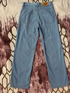 Wide Leg Light Wash Jeans