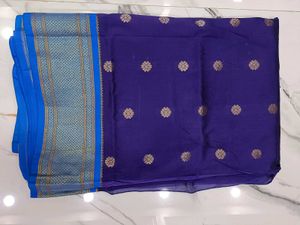 Royal blue Paithani