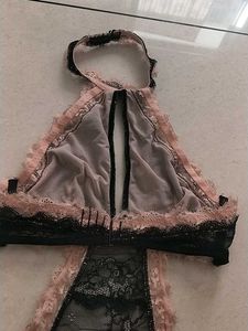 S Lace Teddy Lingerie(Adore Me)