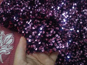 Purple Sequin Long Sleeve Top