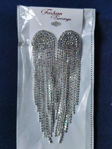 Dazzling Rhinestone Tassel Earrings