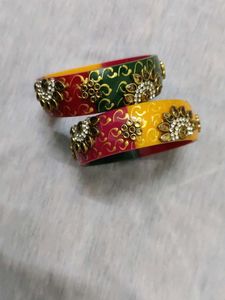 Colorful Beaded Bangle Set