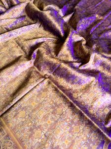 100% Pure Silk Rare Kinkhwab Banarasi