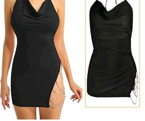 DAMN SEXY COWL NECK DRESS