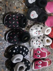 Assorted Baby Booties - Bundle of 6 Pairs