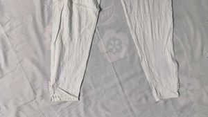 White Casual Legging