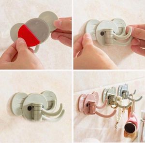 Cute Elephant Wall Hook Hanger Self Adhesive