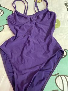 Purple One Piece Swimsuit bodysuit