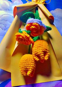 Crochet Tulip Bouquet