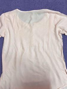 Baby Pink Lace Detail Top