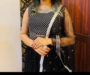 Elegant Black Anarkali Suit