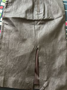 Vintage Leather Pencil Skirt