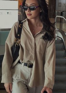Old Money Patrizia Pepe Imported Beige  Shirt